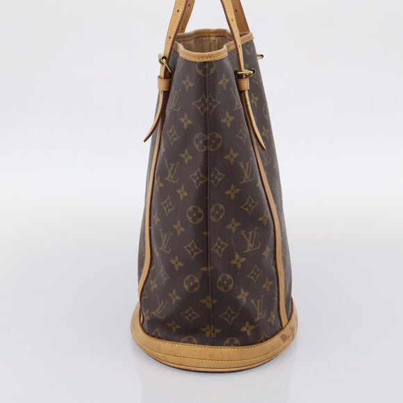 LOUIS VUITTON Monogram Bucket GM Shoulder Bag M42236 LV Auth bs37090