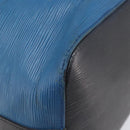 LOUIS VUITTON Epi Petit Noe Shoulder Bag Bicolor Blue Black M44152 Auth bs37093-15