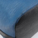 LOUIS VUITTON Epi Petit Noe Shoulder Bag Bicolor Blue Black M44152 Auth bs37093-17