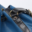 LOUIS VUITTON Epi Petit Noe Shoulder Bag Bicolor Blue Black M44152 Auth bs37093-10