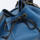 LOUIS VUITTON Epi Petit Noe Shoulder Bag Bicolor Blue Black M44152 Auth bs37093-18