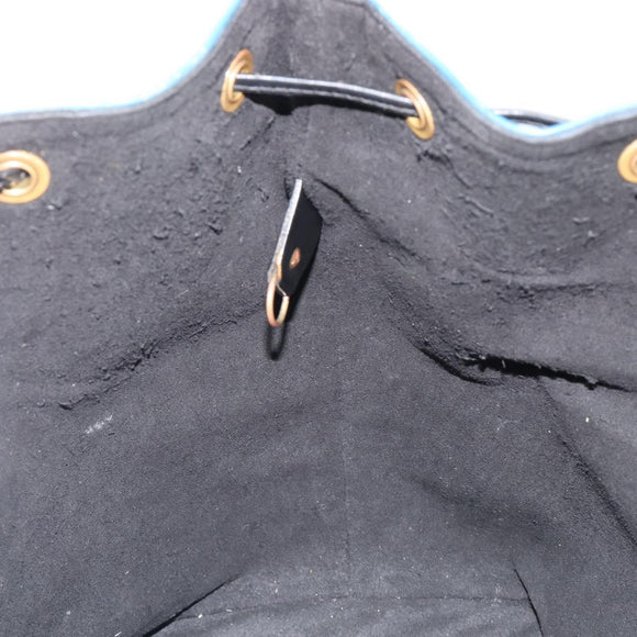 LOUIS VUITTON Epi Petit Noe Shoulder Bag Bicolor Blue Black M44152 Auth bs37093