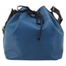 LOUIS VUITTON Epi Petit Noe Shoulder Bag Bicolor Blue Black M44152 Auth bs37093-13