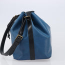 LOUIS VUITTON Epi Petit Noe Shoulder Bag Bicolor Blue Black M44152 Auth bs37093-3