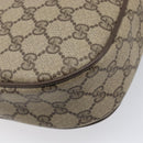 GUCCI GG Supreme Web Sherry Line Clutch Bag PVC Beige 89 01 034 Auth bs37095-11