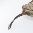 GUCCI GG Supreme Web Sherry Line Clutch Bag PVC Beige 89 01 034 Auth bs37095-12