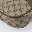 GUCCI GG Supreme Web Sherry Line Clutch Bag PVC Beige 89 01 034 Auth bs37095-9