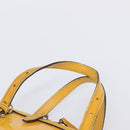 GUCCI Micro GG Hand Bag Patent 2way Yellow Gold Tone 809617 Auth bs37096-10
