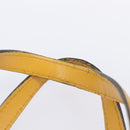 GUCCI Micro GG Hand Bag Patent 2way Yellow Gold Tone 809617 Auth bs37096-11