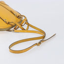GUCCI Micro GG Hand Bag Patent 2way Yellow Gold Tone 809617 Auth bs37096-12