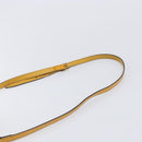 GUCCI Micro GG Hand Bag Patent 2way Yellow Gold Tone 809617 Auth bs37096-13