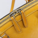 GUCCI Micro GG Hand Bag Patent 2way Yellow Gold Tone 809617 Auth bs37096-24