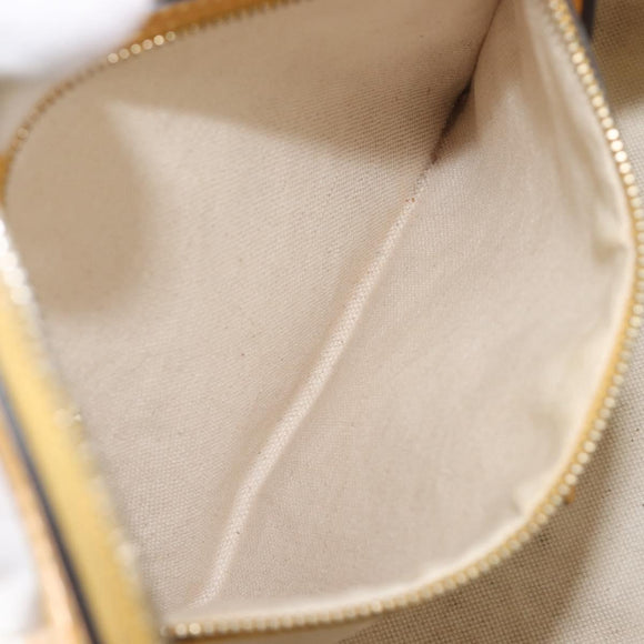 GUCCI Micro GG Hand Bag Patent 2way Yellow Gold Tone 809617 Auth bs37096