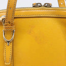GUCCI Micro GG Hand Bag Patent 2way Yellow Gold Tone 809617 Auth bs37096-4