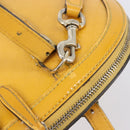 GUCCI Micro GG Hand Bag Patent 2way Yellow Gold Tone 809617 Auth bs37096-8