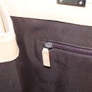 GUCCI Jackie Hand Bag Leather Beige Silver 002 1064 Auth bs37097-21