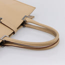 GUCCI Jackie Hand Bag Leather Beige Silver 002 1064 Auth bs37097-7