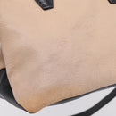 Miu Miu Hand Bag Leather 2way Beige Gold Tone Auth bs37100-10