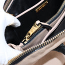 Miu Miu Hand Bag Leather 2way Beige Gold Tone Auth bs37100-28