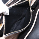 Miu Miu Hand Bag Leather 2way Beige Gold Tone Auth bs37100-29