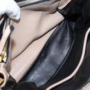 Miu Miu Hand Bag Leather 2way Beige Gold Tone Auth bs37100-30