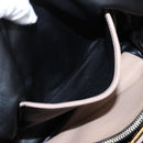 Miu Miu Hand Bag Leather 2way Beige Gold Tone Auth bs37100-31
