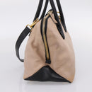 Miu Miu Hand Bag Leather 2way Beige Gold Tone Auth bs37100-4