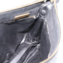 BOTTEGA VENETA Shoulder Bag Canvas Black Silver Auth bs37102-19