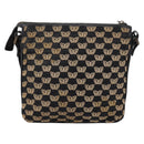 BOTTEGA VENETA Shoulder Bag Canvas Black Silver Auth bs37102-2