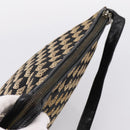 BOTTEGA VENETA Shoulder Bag Canvas Black Silver Auth bs37102-6
