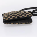 BOTTEGA VENETA Shoulder Bag Canvas Black Silver Auth bs37102-5