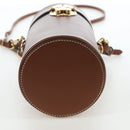 Miu Miu Hand Bag Leather 2way Brown Gold Tone Auth bs37103M-5