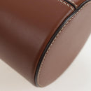 Miu Miu Hand Bag Leather 2way Brown Gold Tone Auth bs37103M-21