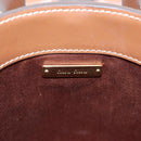Miu Miu Hand Bag Leather 2way Brown Gold Tone Auth bs37103M-27