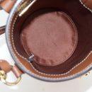 Miu Miu Hand Bag Leather 2way Brown Gold Tone Auth bs37103M-9