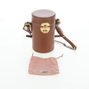 Miu Miu Hand Bag Leather 2way Brown Gold Tone Auth bs37103M-12