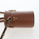 Miu Miu Hand Bag Leather 2way Brown Gold Tone Auth bs37103M-3