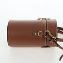Miu Miu Hand Bag Leather 2way Brown Gold Tone Auth bs37103M-4