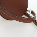 Miu Miu Hand Bag Leather 2way Brown Gold Tone Auth bs37103M-7