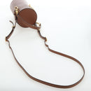 Miu Miu Hand Bag Leather 2way Brown Gold Tone Auth bs37103M-8