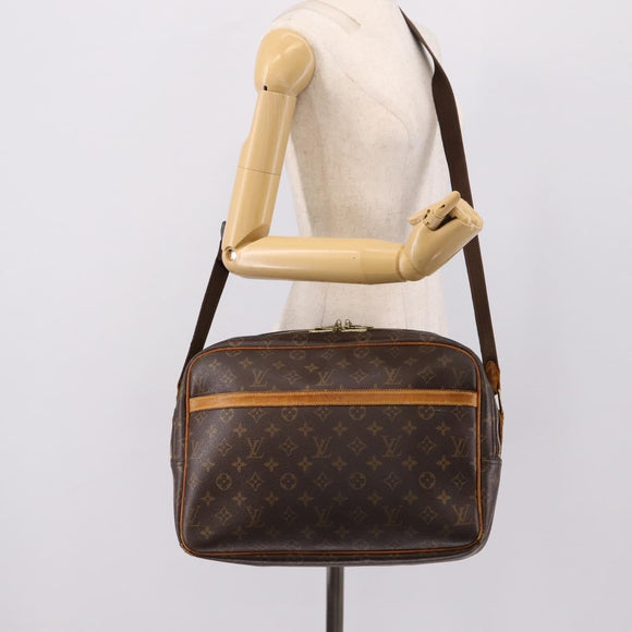 LOUIS VUITTON Monogram Reporter GM Shoulder Bag M45252 LV Auth bs37112
