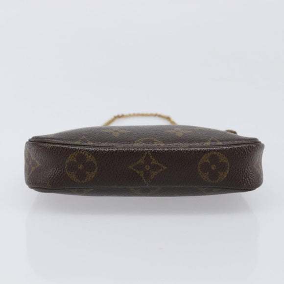 LOUIS VUITTON Monogram Mini Pochette Accessoires Pouch N41667 LV Auth bs37115