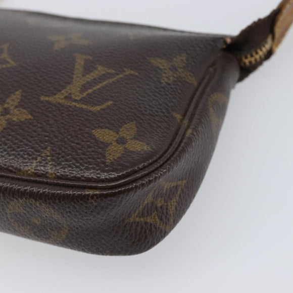 LOUIS VUITTON Monogram Mini Pochette Accessoires Pouch N41667 LV Auth bs37115