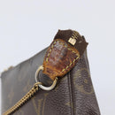 LOUIS VUITTON Monogram Mini Pochette Accessoires Pouch N41667 LV Auth bs37115-19