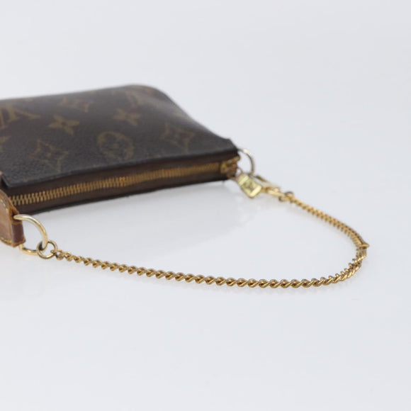 LOUIS VUITTON Monogram Mini Pochette Accessoires Pouch N41667 LV Auth bs37115