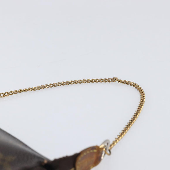 LOUIS VUITTON Monogram Mini Pochette Accessoires Pouch N41667 LV Auth bs37115