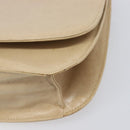 PRADA Chain Shoulder Bag Leather Beige Auth bs37117-15