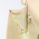 PRADA Chain Shoulder Bag Leather Beige Auth bs37117-23