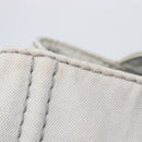 PRADA Canapa MM Hand Bag Canvas Light Blue Gold Tone Auth bs37121-17