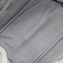PRADA Canapa MM Hand Bag Canvas Light Blue Gold Tone Auth bs37121-19
